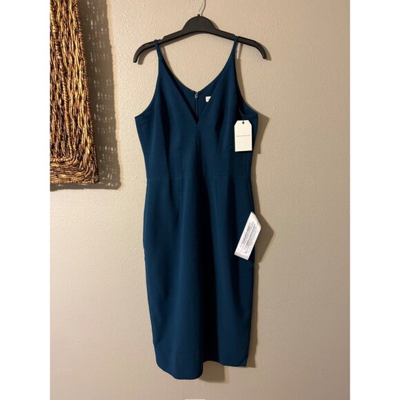 Dress The Population Dress Peacock Jade Blue Green L Large  LYLA Washable NWT - Picture 8 of 11